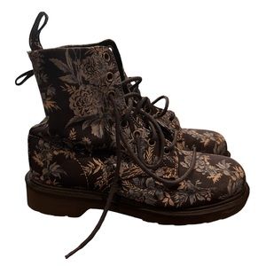 Dr. Martens Blue Floral Beckett Boots